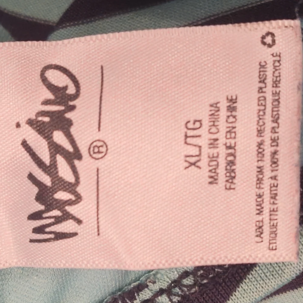 Mosdimo Supply  Co Striped Halter Top Size XL  Green & Black - Picture 3 of 4